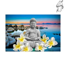 Broderie diamant Bouddha Plumeria | Diamond-painting-club.com