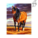 Broderie diamant Cheval sauvage | Diamond-painting-club.com