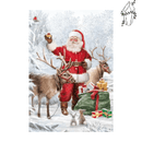 Broderie diamant Père Noël et ses rennes | 💎 Diamond Painting Club