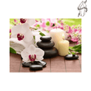 Broderie diamant Orchidée Zen | 💎 Diamond Painting Club