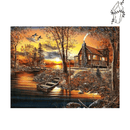 Broderie diamant Chaumière & Lac  | 💎 Diamond Painting Club