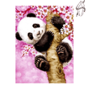 Broderie diamant Petit panda dans un sakura  | 💎 Diamond Painting Club