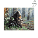 Broderie diamant Mère Ours et son ourson | 💎 Diamond Painting Club
