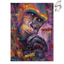 Broderie diamant Gorille Multicolore  | 💎 Diamond Painting Club