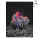 Broderie diamant Éléphant Craie de couleur | 💎 Diamond Painting Club