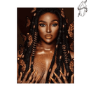 Broderie diamant Beauté Africaine  | 💎 Diamond Painting Club