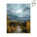 Broderie diamant Route forestière | 💎 Diamond Painting Club