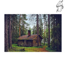 Broderie diamant Maison en forêt | 💎 Diamond Painting Club