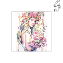 Broderie diamant Femme aux fleurs | 💎 Diamond Painting Club