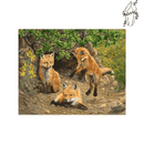 Broderie diamant Renardeaux & Tanière | 💎 Diamond Painting Club