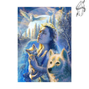 Broderie diamant Dame Nature et ses animaux | 💎 Diamond Painting Club