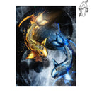 Broderie diamant Carpe Koï Mystique | Diamond-painting-club.com