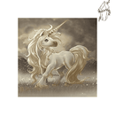 Broderie diamant Licorne enfantine   | 💎 Diamond Painting Club