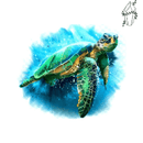 Broderie diamant Tortue Marine | 💎 Diamond Painting Club