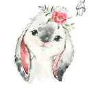 Broderie diamant Petit lapin mignon  | 💎 Diamond Painting Club
