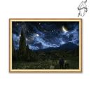 Broderie diamant Nuit pour un peintre | 💎 Diamond Painting Club