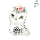 Broderie diamant Petit Hibou mignon   | 💎 Diamond Painting Club