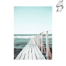 Broderie diamant Ponton sur une plage | 💎 Diamond Painting Club