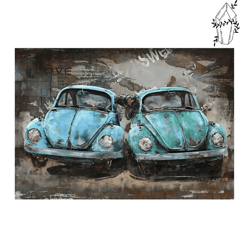 Broderie diamant Coccinelle Voiture | 💎 Diamond Painting Club