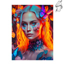 Broderie diamant Femme Papillon Fantaisiste | Diamond-painting-club.com