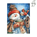 Broderie diamant Bonhomme de neige | 💎 Diamond Painting Club