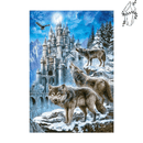 Broderie diamant Royaume des loups | 💎 Diamond Painting Club