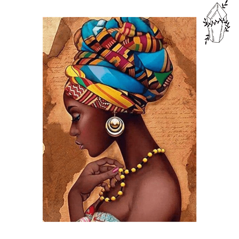 Broderie diamant Femme Africaine | 💎 Diamond Painting Club