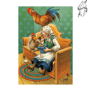 Broderie diamant Grand-mère et ses volailles  | 💎 Diamond Painting Club