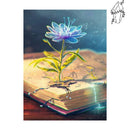 Broderie diamant Livre enchanté fleuris | Diamond-painting-club.com
