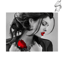 Broderie diamant Femme noir et blanc | 💎 Diamond Painting Club