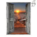 Broderie diamant Porte vers soleil couchant | 💎 Diamond Painting Club