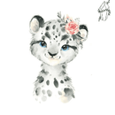 Broderie diamant Petite panthère mignonne | 💎 Diamond Painting Club