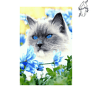 Broderie diamant Chat gris | 💎 Diamond Painting Club