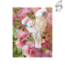 Broderie diamant Perroquet Rose Albin | Diamond-painting-club.com
