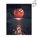 Broderie diamant Lune de sang | 💎 Diamond Painting Club