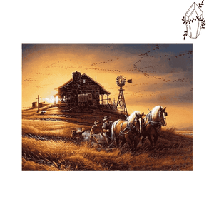 Broderie diamant Ranch & chevaux  | 💎 Diamond Painting Club