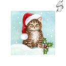 Broderie diamant Chaton de réveillon | 💎 Diamond Painting Club