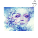 Broderie diamant Visage Blanc Floral | 💎 Diamond Painting Club