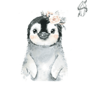 Broderie diamant Petit pingouin mignon | 💎 Diamond Painting Club