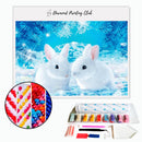 Broderie diamant Lapin Blanc | Diamond Painting Club