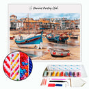 Broderie diamant Bateaux echoués | Diamond Painting Club