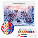 Broderie diamant Loups & leurs louveteaux | Diamond Painting Club