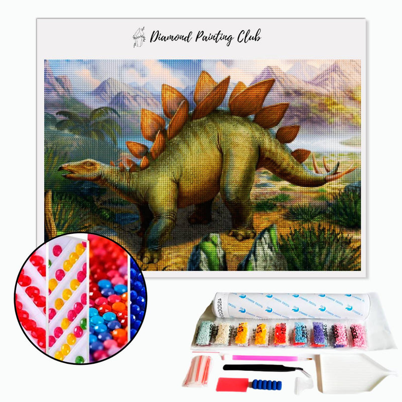 Broderie diamant Stegosaurus  | 💎 Diamond Painting Club