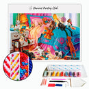 Broderie diamant Chambre & chiots | 💎 Diamond Painting Club