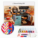 Broderie diamant Pâtisserie en cuisine | 💎 Diamond Painting Club