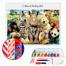 Broderie diamant Animaux du zoo | 💎 Diamond Painting Club
