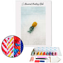 Broderie diamant Ananas sur une plage | 💎 Diamond Painting Club
