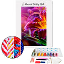 Broderie diamant Hémérocalle jaune violet | 💎 Diamond Painting Club