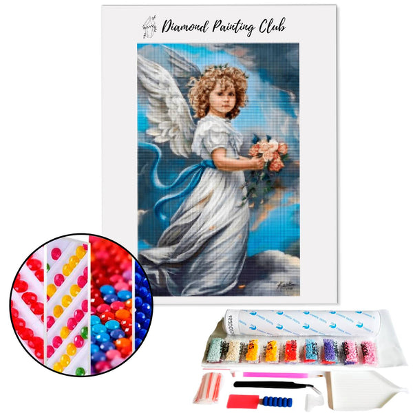 Broderie diamant Petit Ange Blanc | 💎 Diamond Painting Club