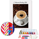 Broderie diamant Café cœur | Diamond Painting Club